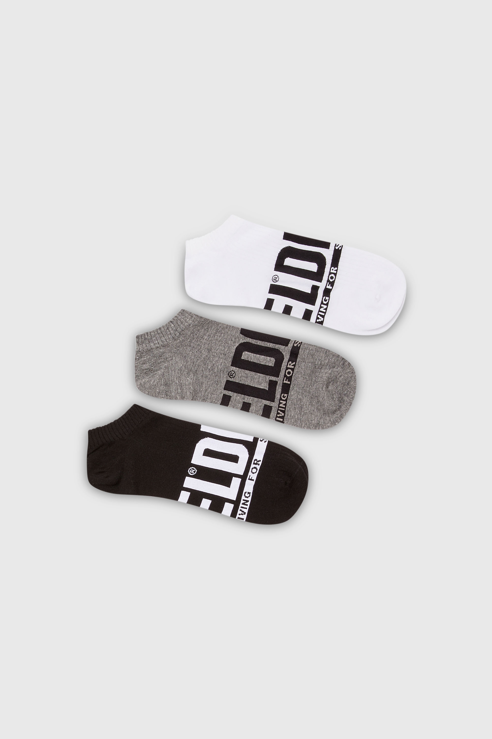 Three-pack low-cut logo socks