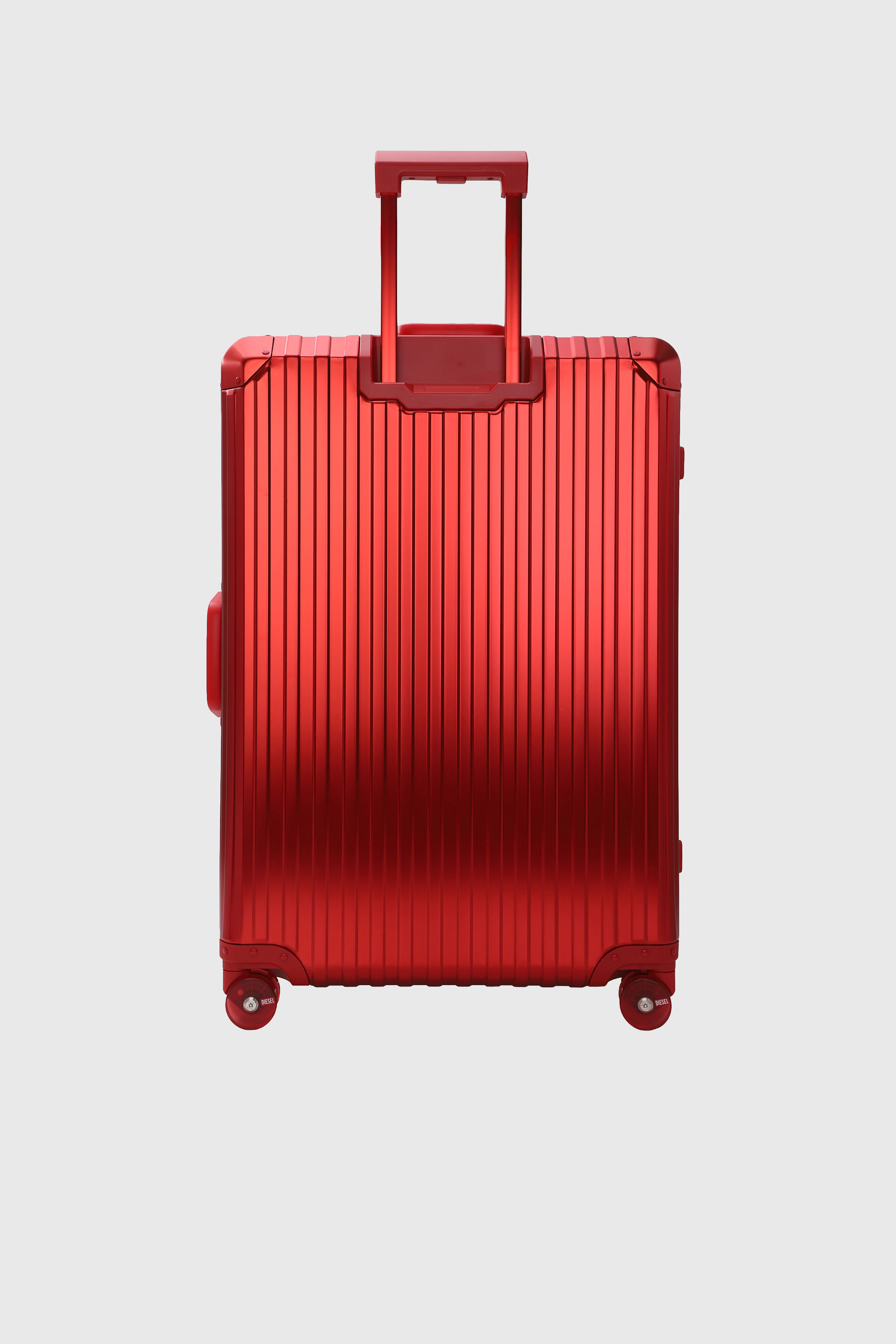 Diesel - DIESEL ALUMINUM TROLLEY- DSL002, Unisex's Aluminum suitcase size L in Red - 2
