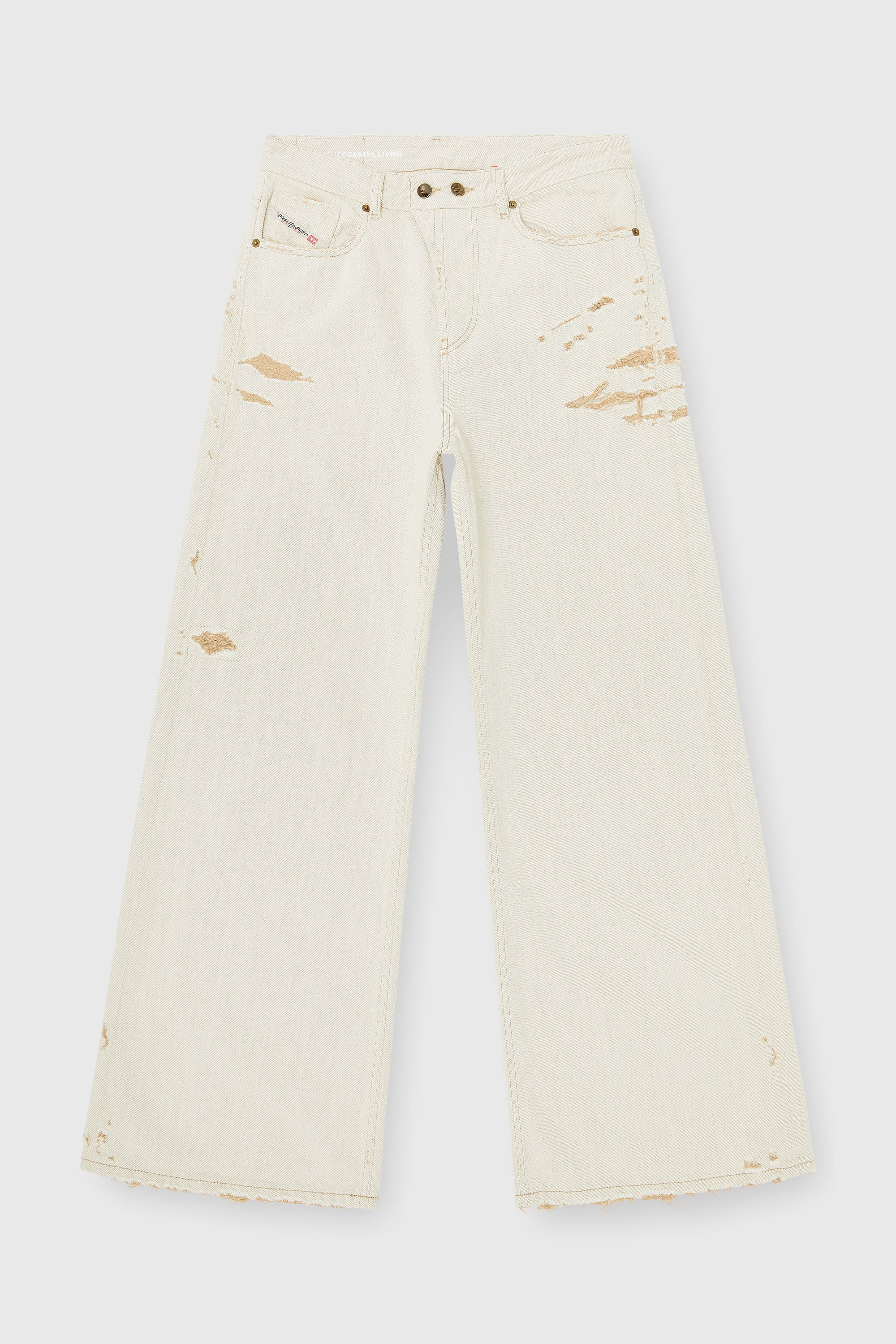 Diesel - Woman's Relaxed Jeans 1996 D-Sire 09P89, Beige - 6