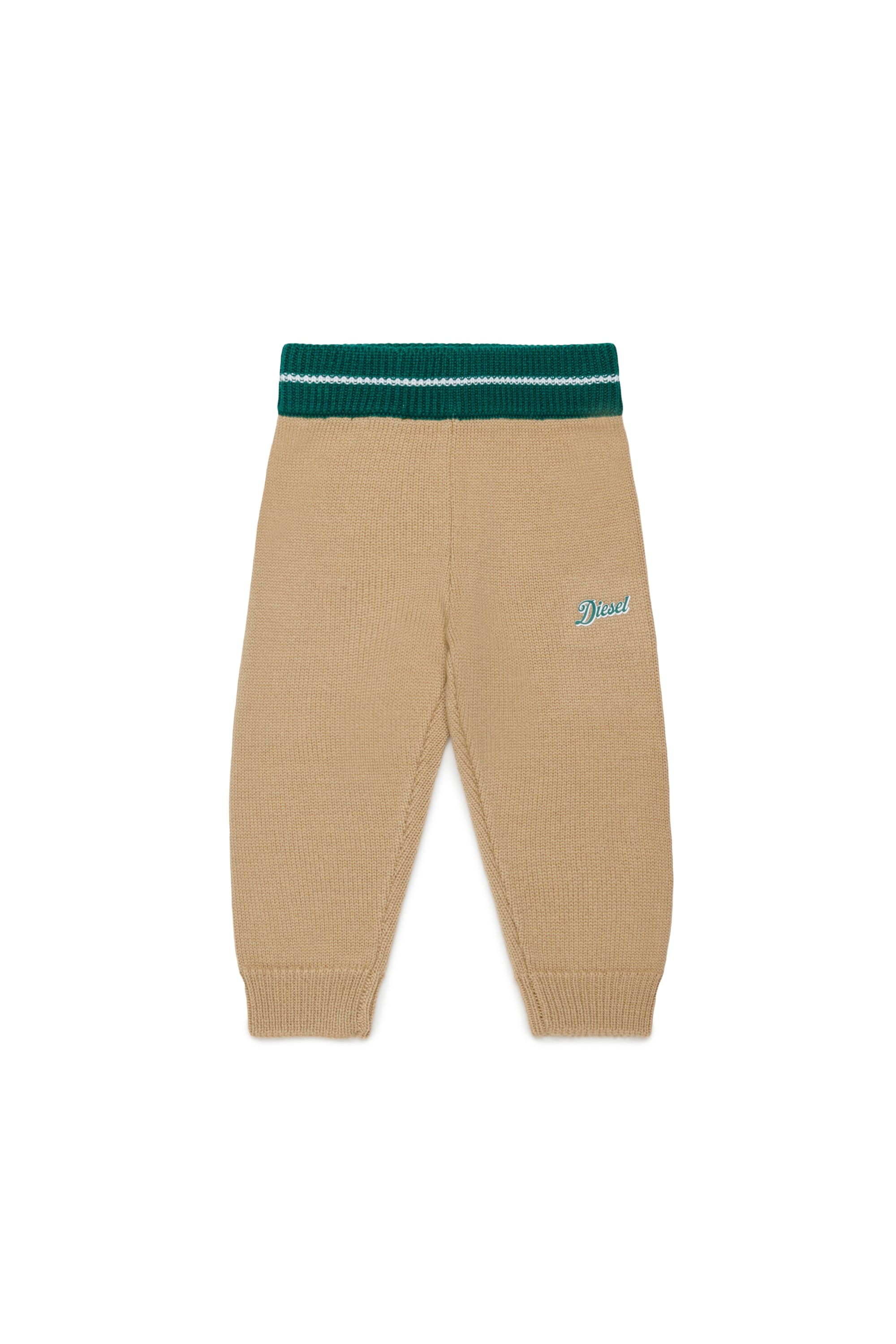 Diesel - PMOB, Unisex's Knitted pants in wool blend in Brown - 1
