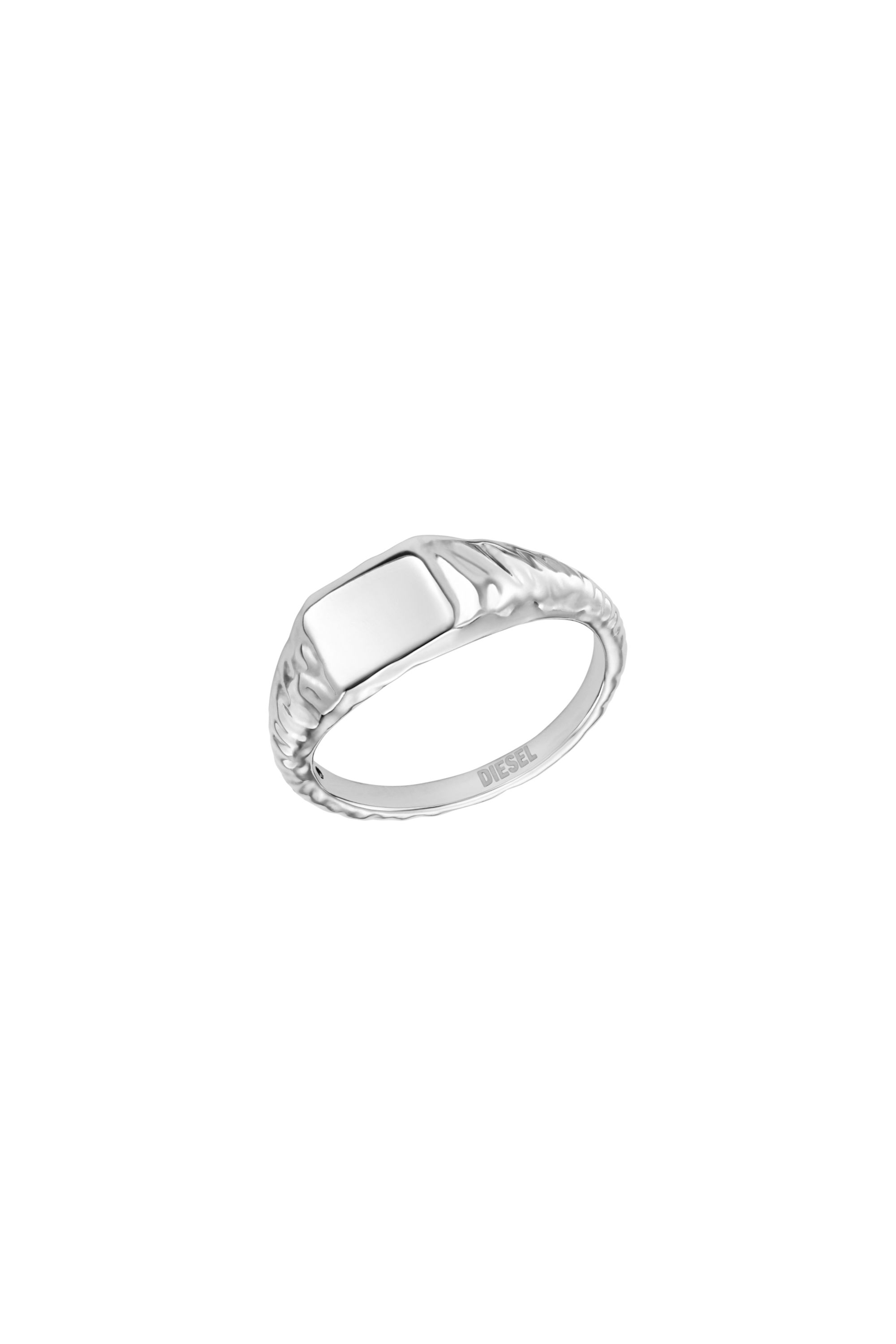 Diesel - DX1731040, Unisex's Stainless Steel Signet Ring in Silver - 1
