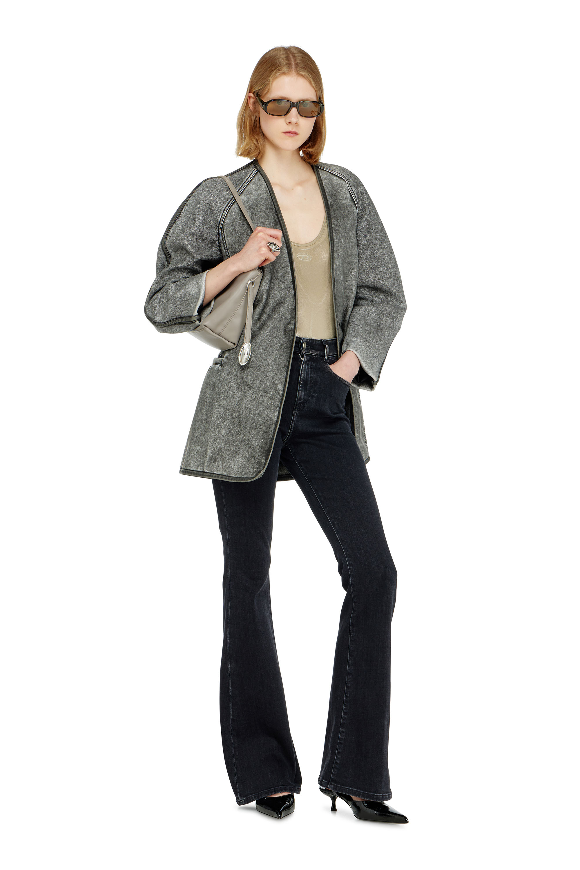 Diesel - G-ALAX, Woman's Cardigan jacket with cocoon sleeves in null - 2
