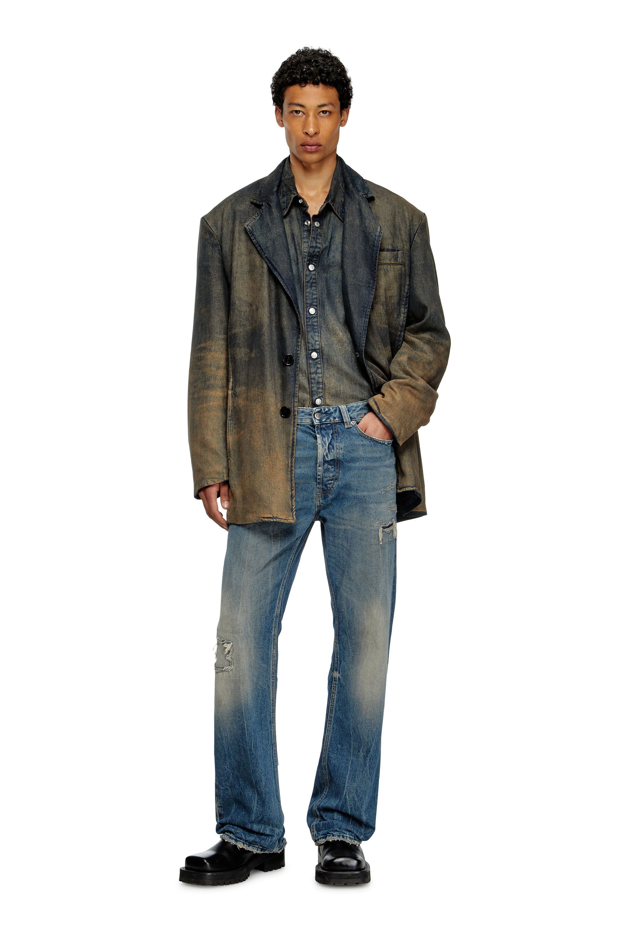 Diesel - Man's Relaxed Jeans 1980 D-Eeper 09M28, Medium blue - 1