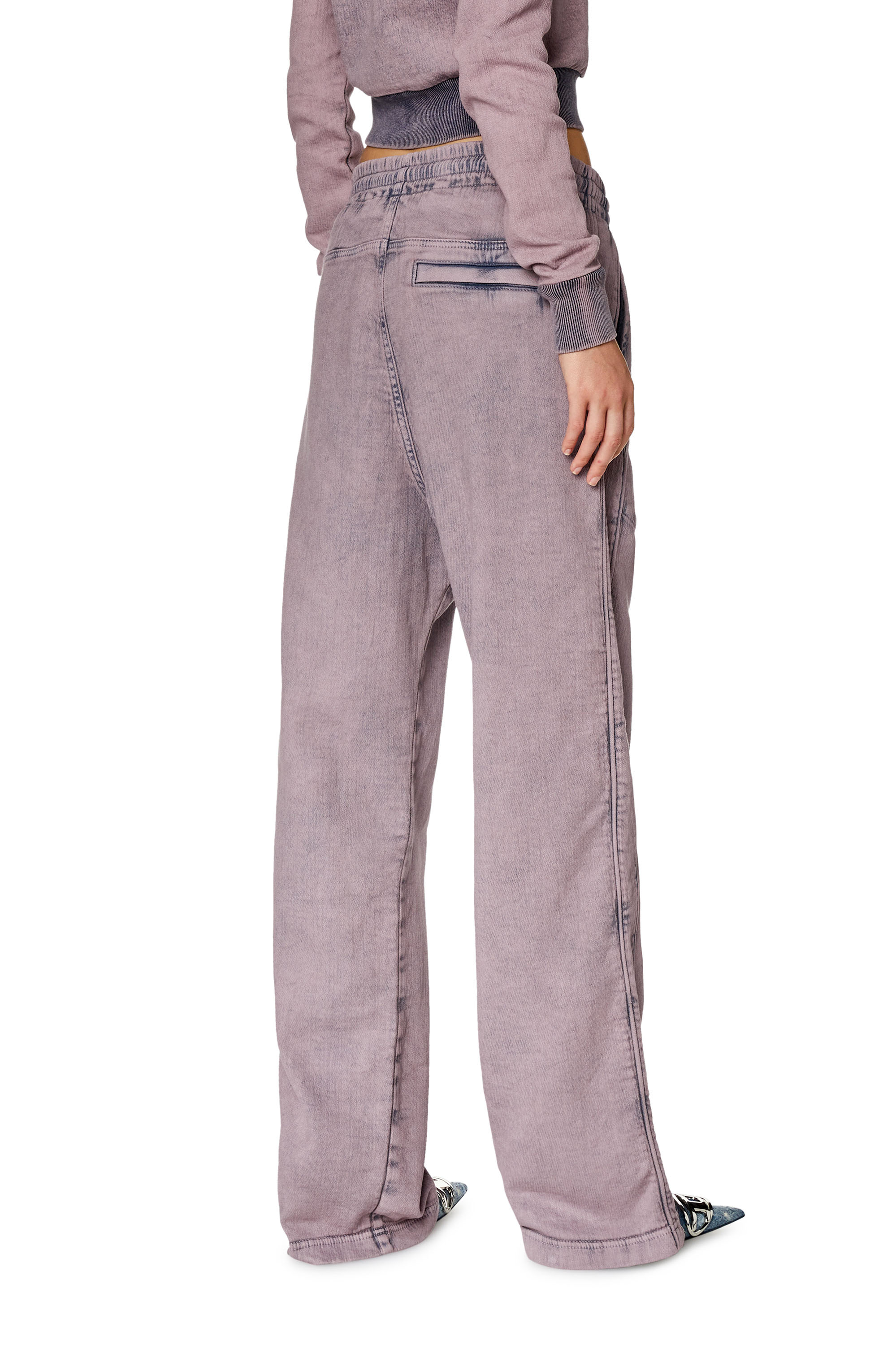 Diesel - Straight D-Martians Track Denim 09H04, Lilac - Image 3