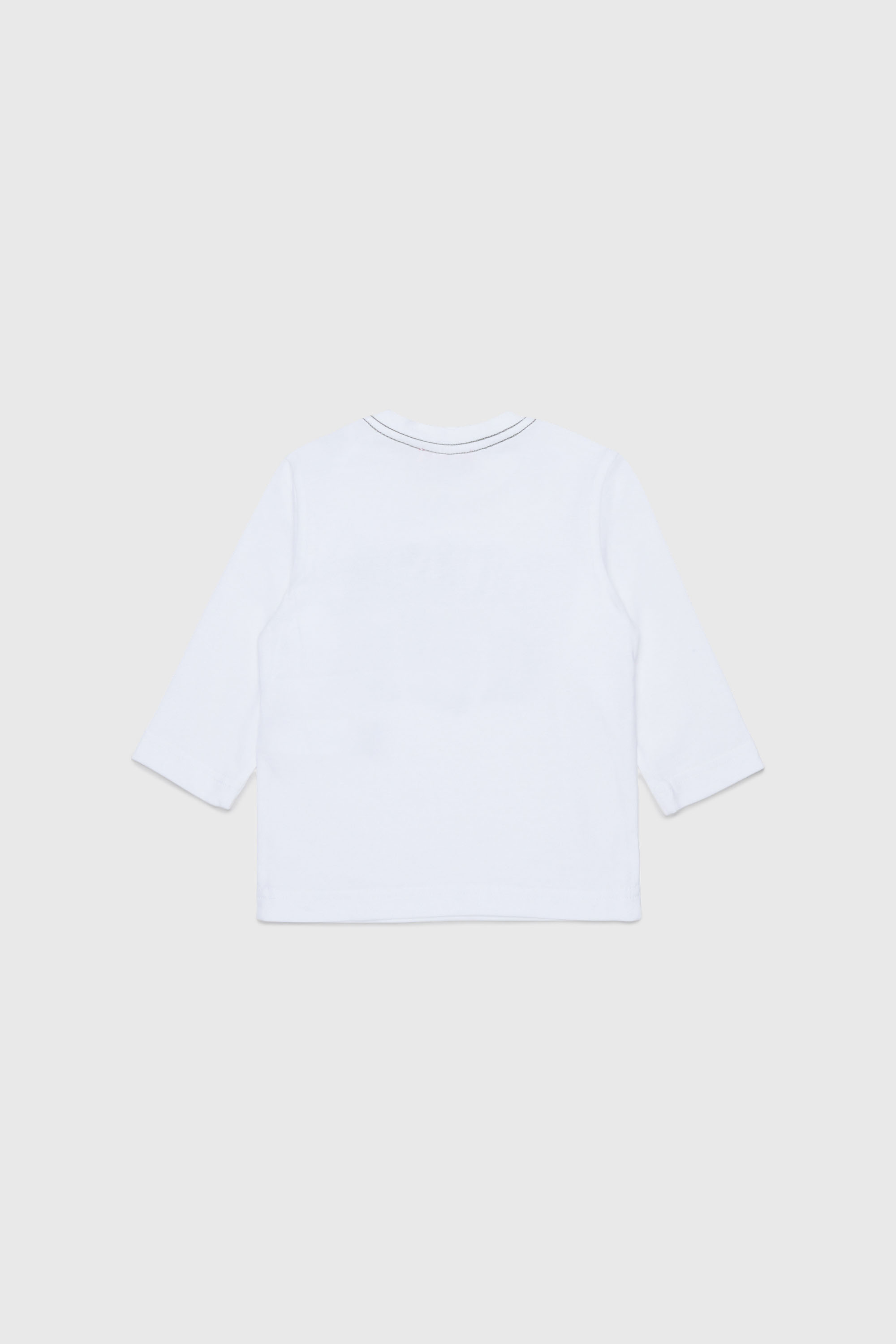 Diesel - TBANB, Man's Long-sleeve T-shirt with logo print in White - 2