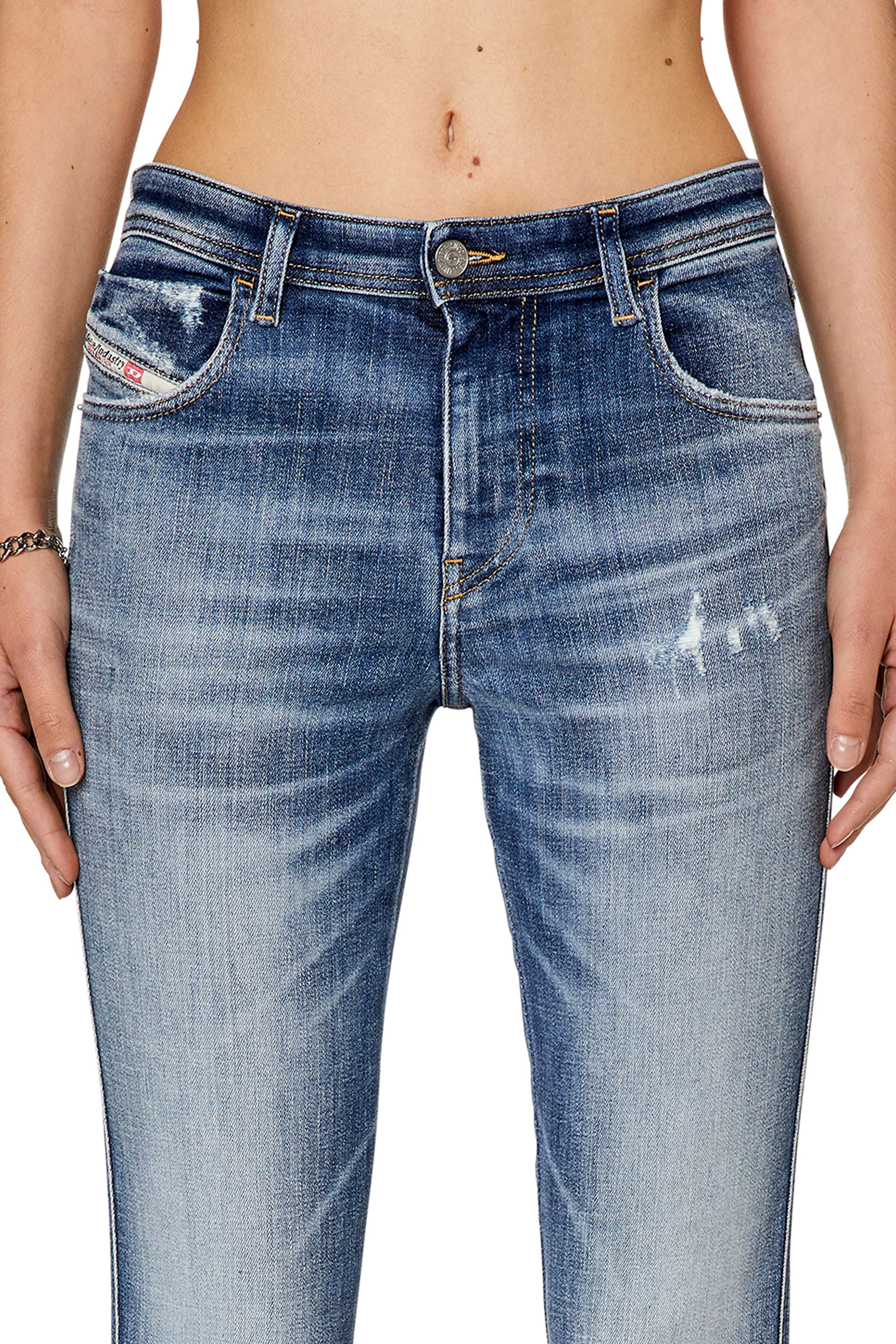 Diesel - Skinny Jeans 2015 Babhila 09G35, Medium blue - Image 4