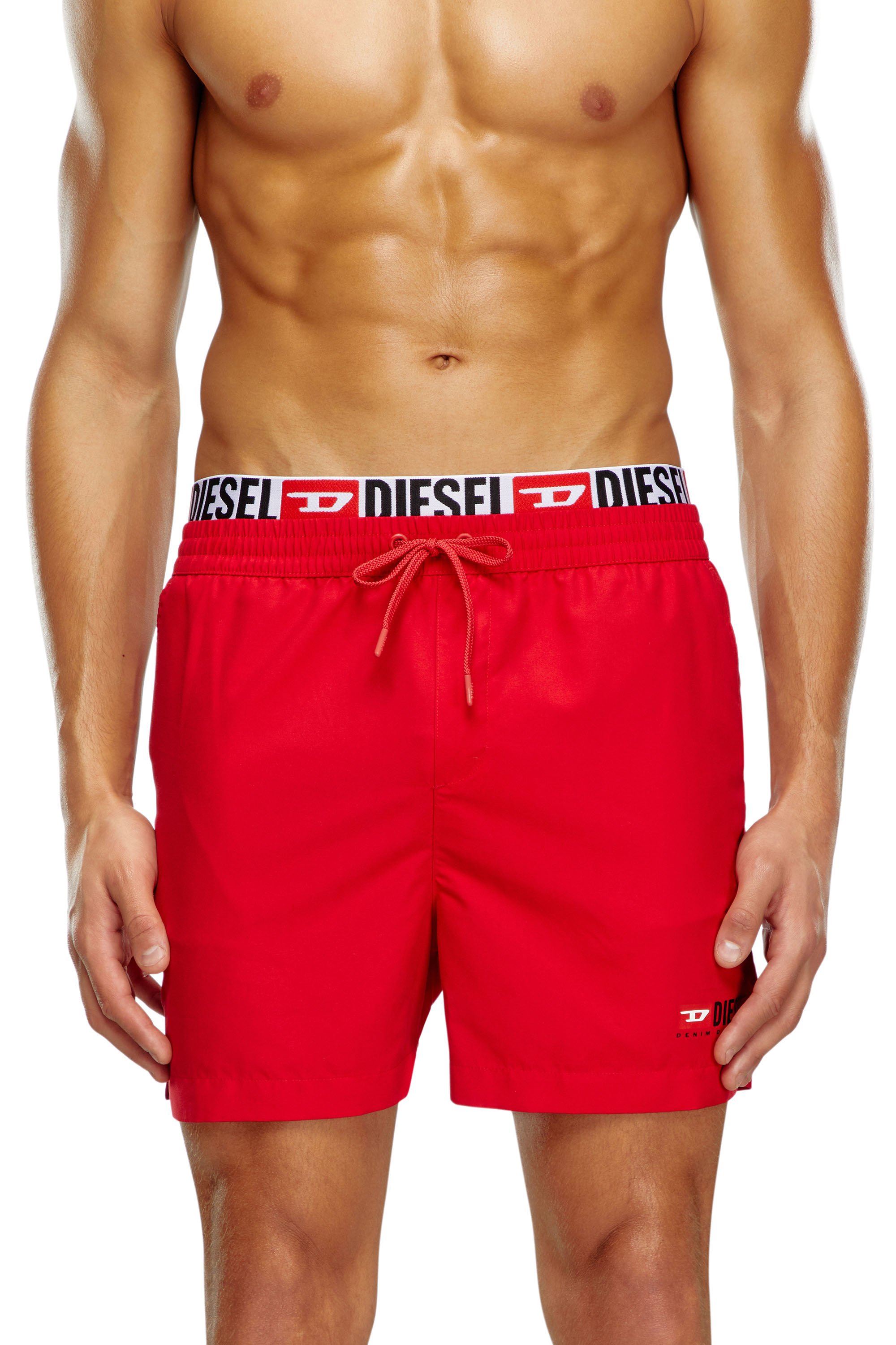 Diesel - BMBX-VISPER-41, Man Double-waist board shorts in Red - Image 2