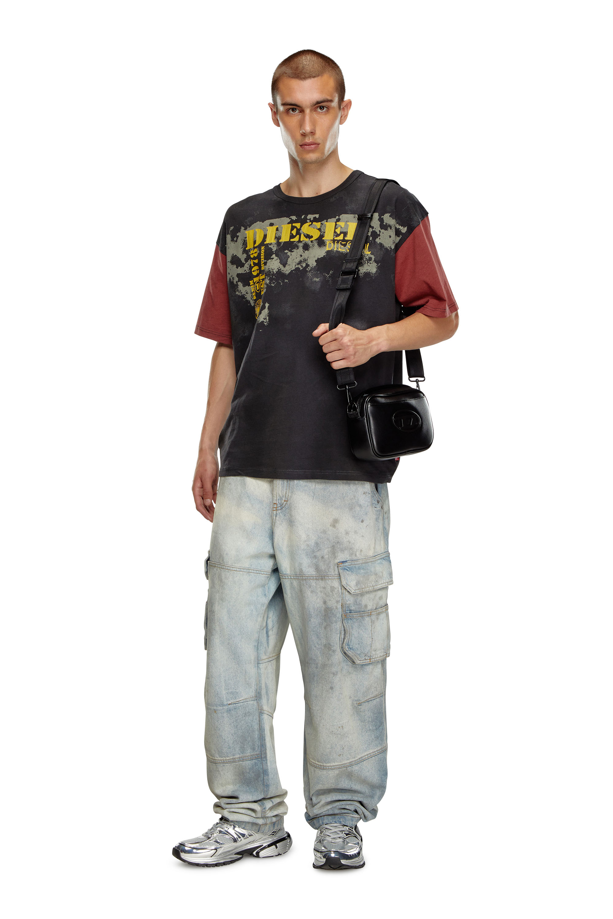 Diesel - HOLI-D CAMERA BAG, Man's Holi-D-Camera bag in neoprene and PU in Black - 2