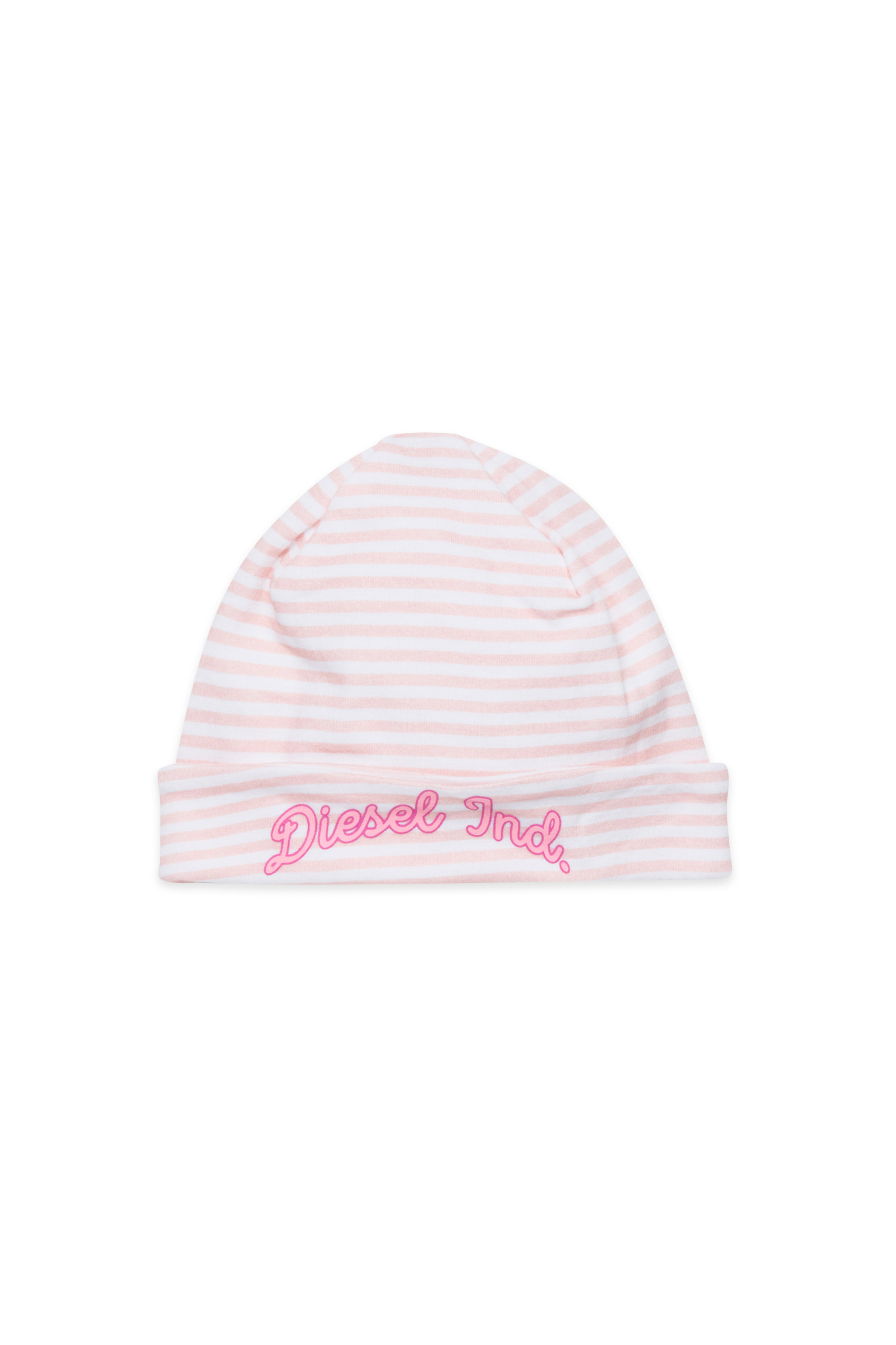 Diesel - FLILLY-NB, Unisex's Beanie in striped cotton in Pink - 1