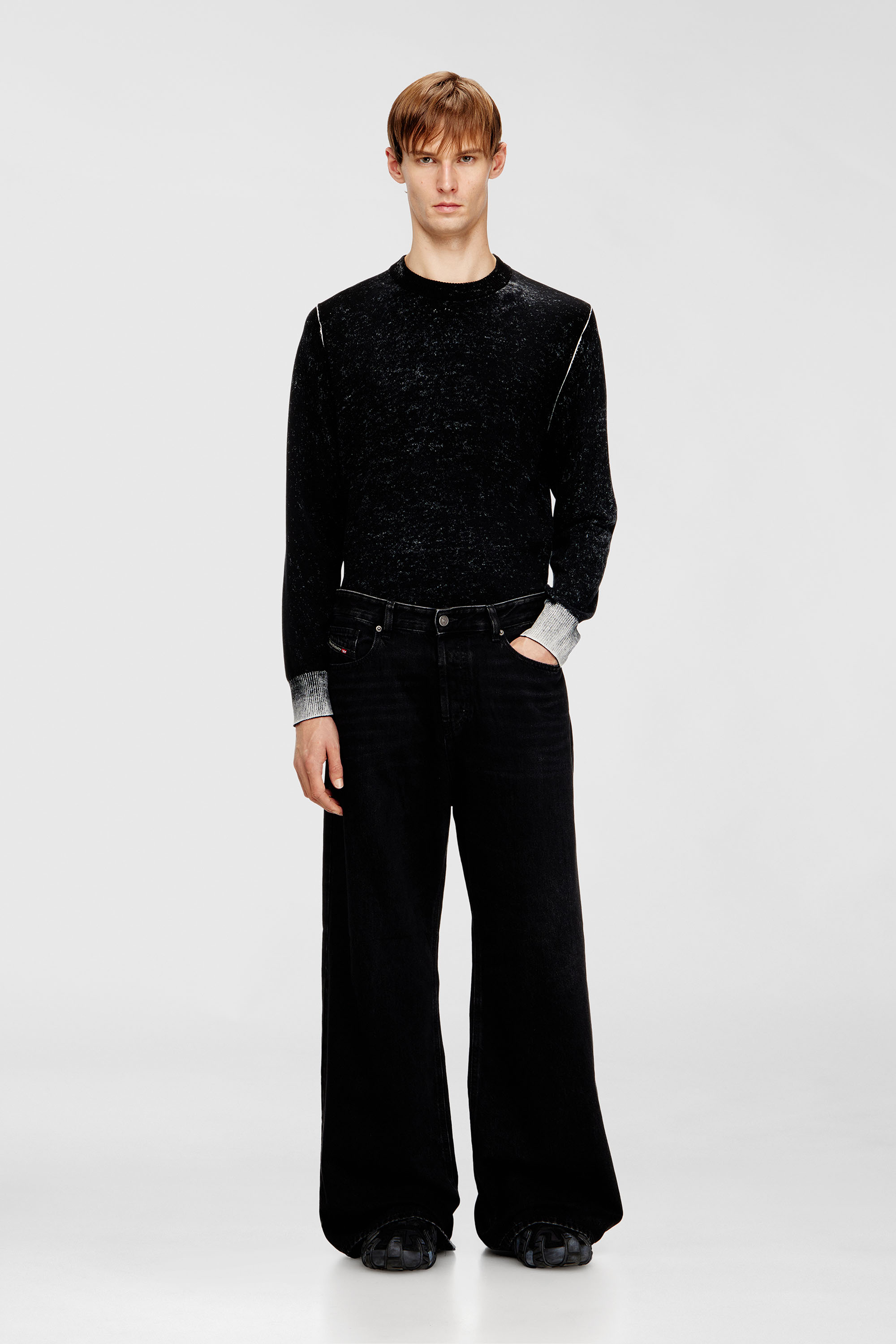 Diesel - Unisex's Relaxed Jeans 1996 D-Sire 09P09, Black/Dark grey - 1