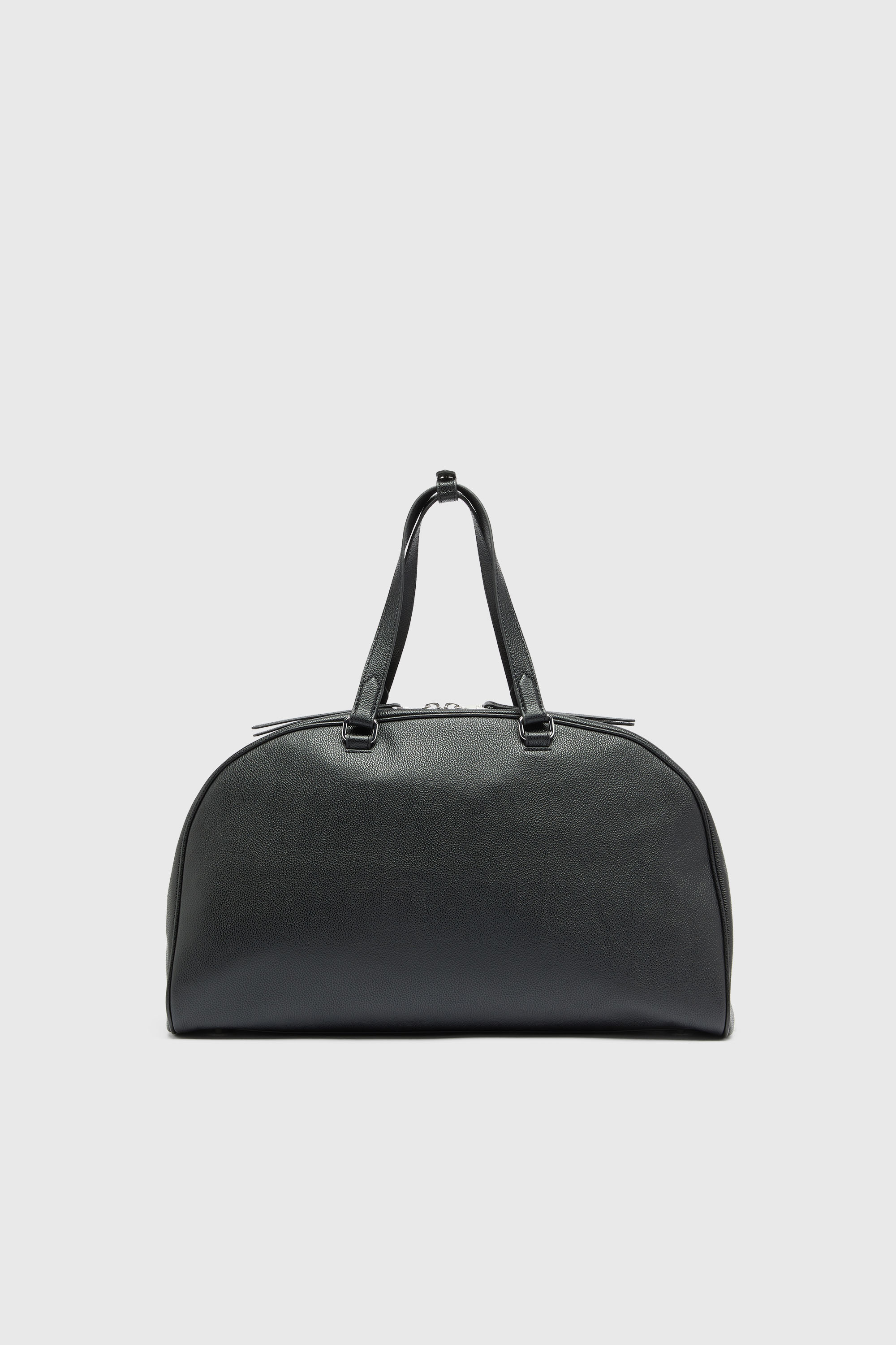 Diesel - 1DR DOME DUFFLE, Unisex's 1DR Dome - Leather travel bag with Oval D logo in Black - 2