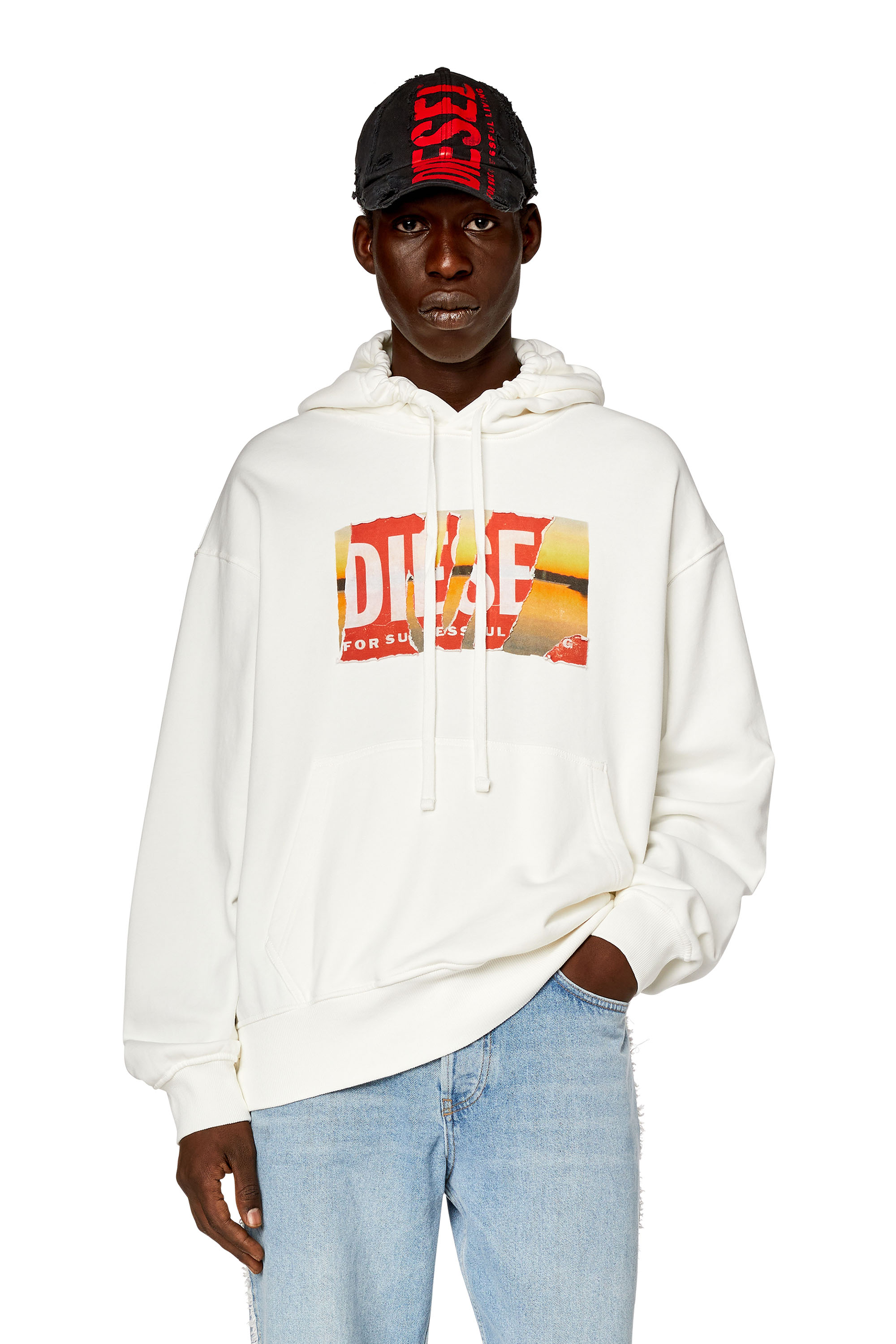 Diesel - S-MACS-HOOD-POFF-L1, White - Image 1
